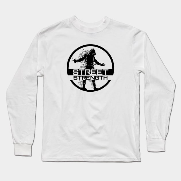 STREET STRENGTH LOGO Long Sleeve T-Shirt by Speevector